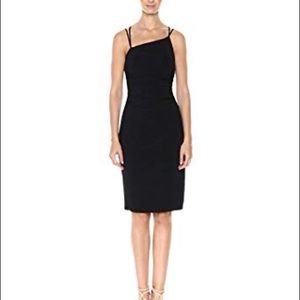 Laundry by Shelli Segal Black Asym Cross Dress